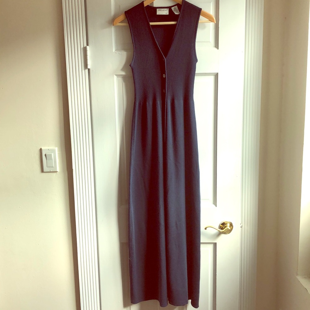 Preview Merino Wool Button-up Dress